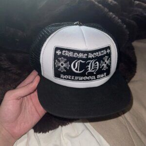 Chrome Hearts Black and White Hat